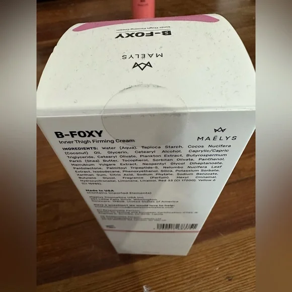 🔥 MAELYS B-FOXY Inner Thigh Firming Cream, Retails $49 SEALED BOX - Picture 4 of 5